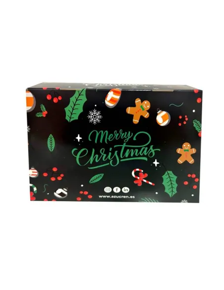 Caja 6 cupcakes roja y verde con ventana Navidad Azucren