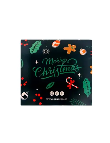 Caja 4 cupcakes roja y verde con ventana Navidad Azucren