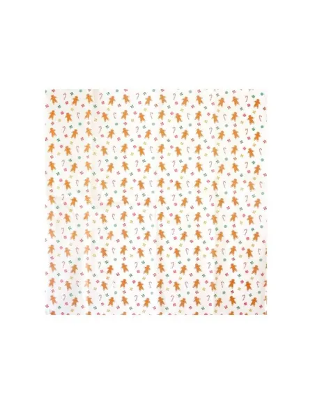 Set 12 papeles encerados Muñecos de Jenjibre Navidad PME