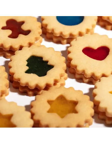 Set 6 cortadores ondulados linzer Navidad PME