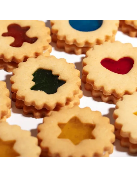 Set 6 cortadores ondulados linzer Navidad PME