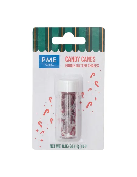 Sprinkles Bastones de Navidad con purpurina PME