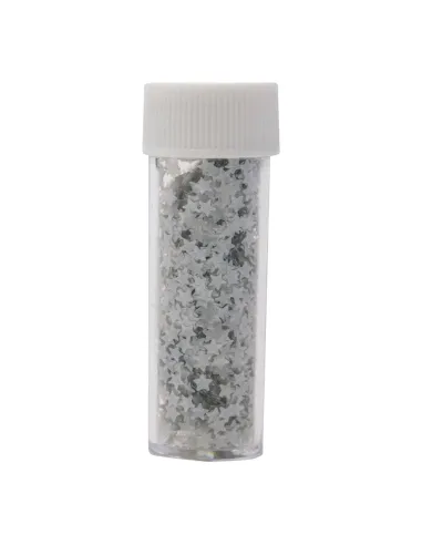 Sprinkles Estrellas Plata con purpurina Navidad PME