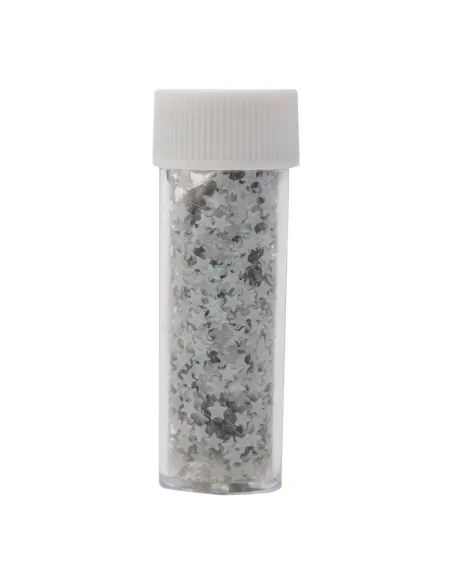 Sprinkles Estrellas Plata con purpurina Navidad PME