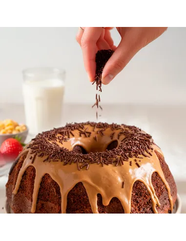 Fideos de chocolate negro 100 g Dekora