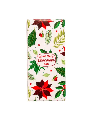 Set 5 cajas para turrón Flor de Pascua Navidad Decora