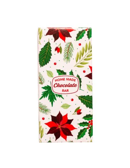 Set 5 cajas para turrón Flor de Pascua Navidad Decora
