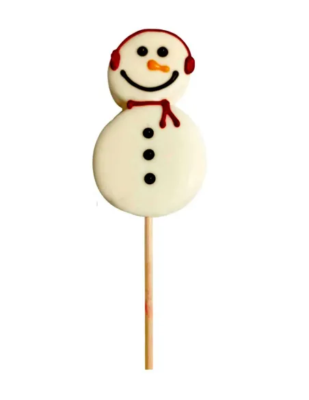 Piruleta Nube con cobertura Muñeco de nieve Dekor