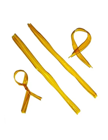 Set 10 Cierres Amarillo dorado para bolsas