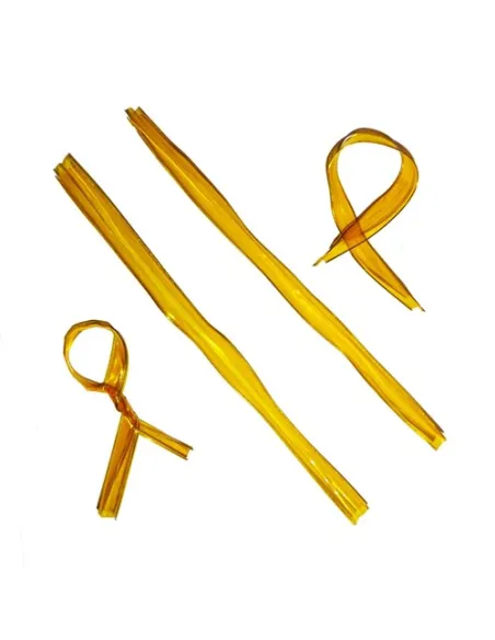 Set 10 Cierres Amarillo dorado para bolsas