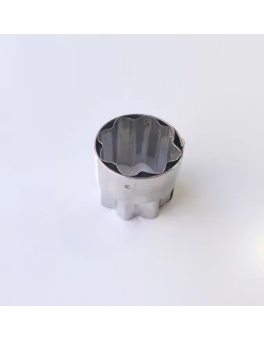 Cortador redondo ondulado alto especial polvorones o mantecados 4 cm diámetro