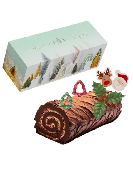 Caja Tronco de Navidad Cuento de Invierno 35 cm