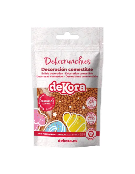Bolitas de azúcar Dekocrunchies sabor Caramelo 100 g Dekora