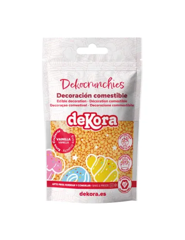 Bolitas de azúcar Dekocrunchies sabor Vainilla 100 g Dekora