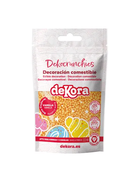 Bolitas de azúcar Dekocrunchies sabor Vainilla 100 g Dekora