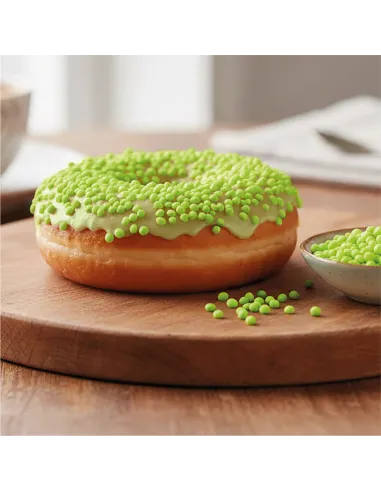 Bolitas de azúcar Dekocrunchies sabor Pistacho 100 g Dekora