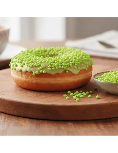 Bolitas de azúcar Dekocrunchies sabor Pistacho 100 g Dekora