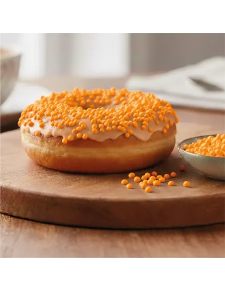 Bolitas de azúcar Dekocrunchies sabor Naranja 100 g Dekora