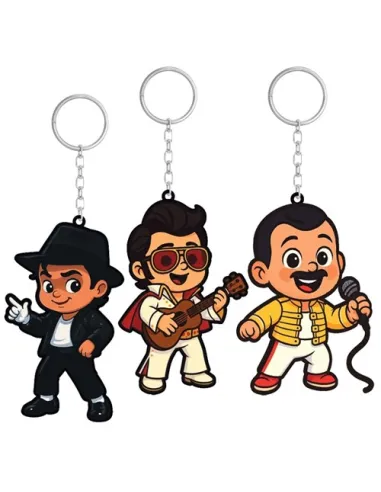 Figura roscón Llavero Rockeros (unidad)