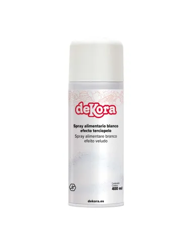 Spray efecto terciopelo Blanco 400 ml Dekora