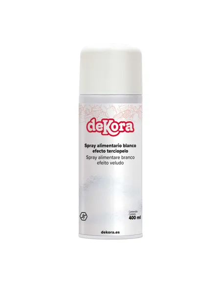Spray efecto terciopelo Blanco 400 ml Dekora