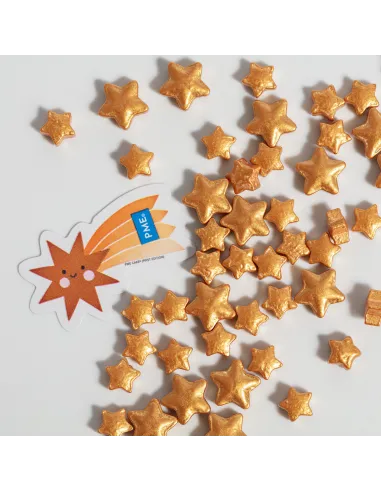 Sprinkles Estrellas de azúcar Doradas 25 g PME
