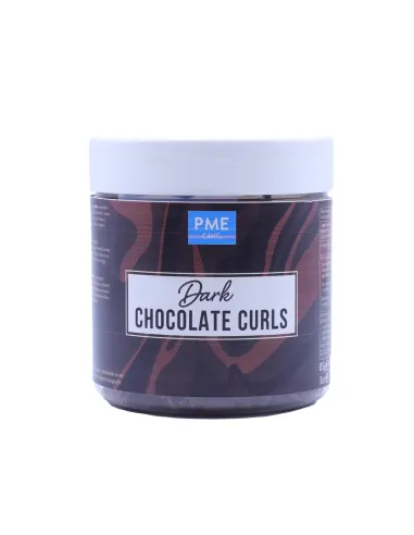 Virutas Rizos de chocolate negro belga 85 g PME