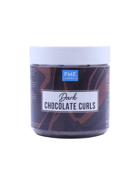 Virutas Rizos de chocolate negro belga 85 g PME