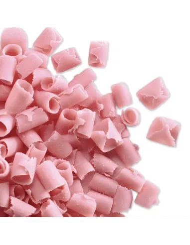 Virutas Rizos de chocolate sabor fresa belga 85 g PME