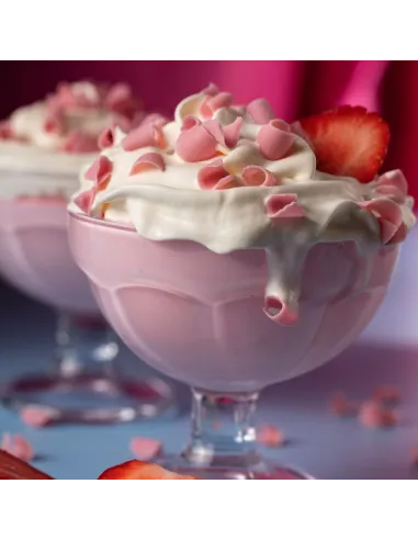 Virutas Rizos de chocolate sabor fresa belga 85 g PME