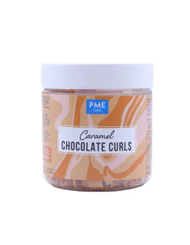 Virutas Rizos de chocolate sabor caramelo belga 85 g PME