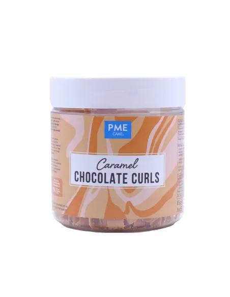 Virutas Rizos de chocolate sabor caramelo belga 85 g PME
