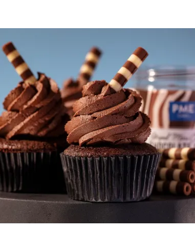 Mini Barquillos de chocolate blanco y negro 100 g PME