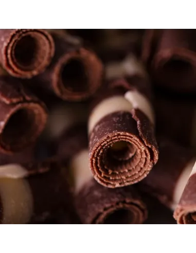 Mini Barquillos de chocolate blanco y negro 100 g PME