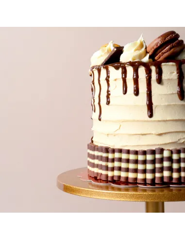 Mini Barquillos de chocolate blanco y negro 100 g PME