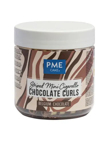 Mini Barquillos de chocolate blanco y negro 100 g PME