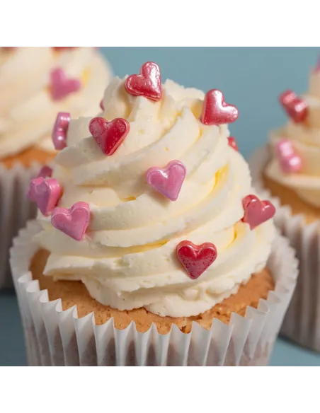Sprinkles Corazones de azúcar rojo y rosa 25 g PME