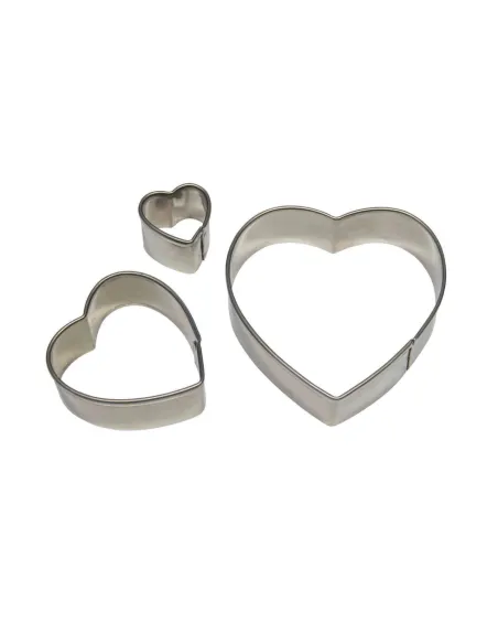 Set 3 cortadores Corazón PME