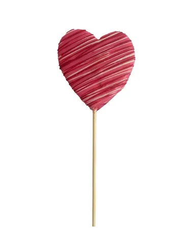 Piruleta Nube con cobertura Rosa Corazón Dekora