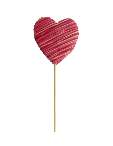 Piruleta Nube con cobertura Rosa Corazón Dekora