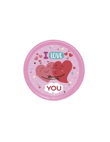 Moneda de chocolate con leche I Love You 7,8 cm Dekora