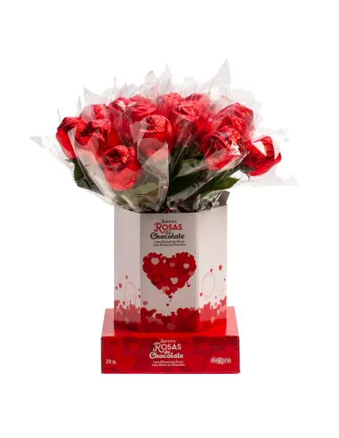 Rosa de chocolate con leche 18 g Dekora