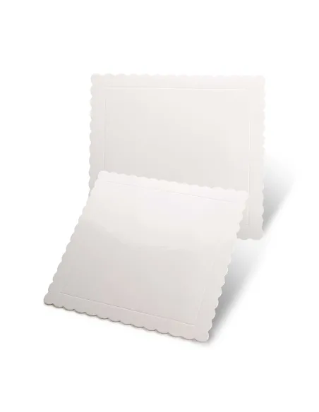 Base Cuadrada rígida Blanca 20 cm Pastkolor