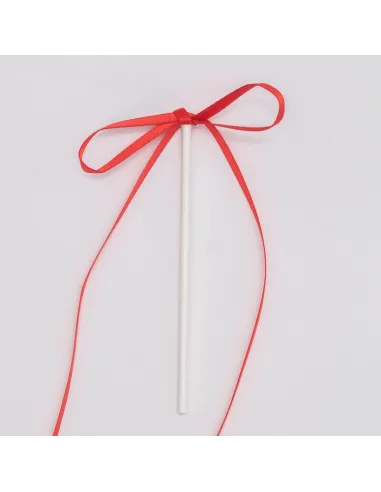 Set 8 lazos decorativos de cinta Rojo PME