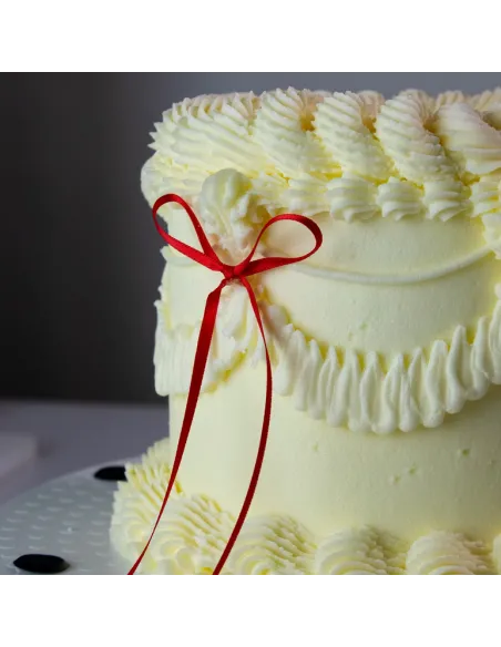 Set 8 lazos decorativos de cinta Rojo PME