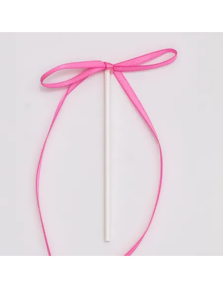 Set 8 lazos decorativos de cinta Rosa PME