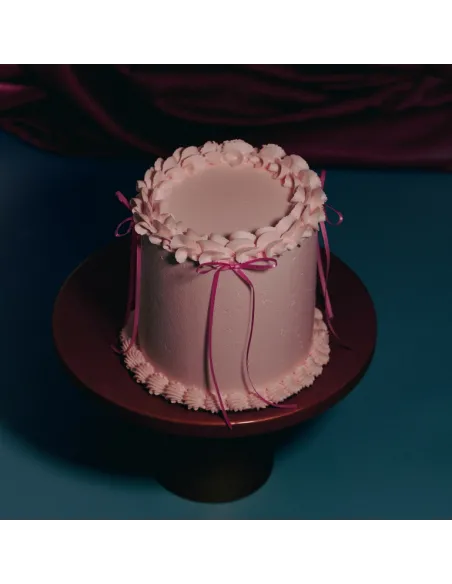 Set 8 lazos decorativos de cinta Rosa PME