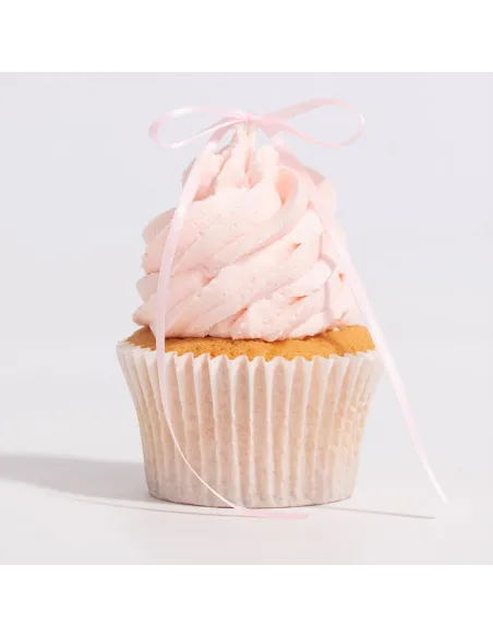 Set 8 lazos decorativos de cinta Rosa Claro PME