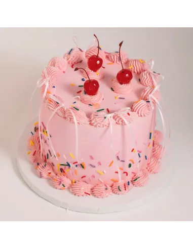 Set 8 lazos decorativos de cinta Rosa Claro PME