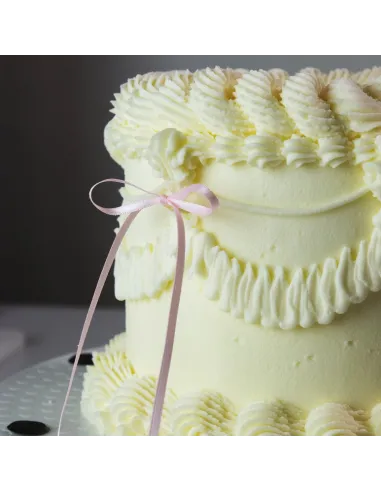 Set 8 lazos decorativos de cinta Rosa Claro PME